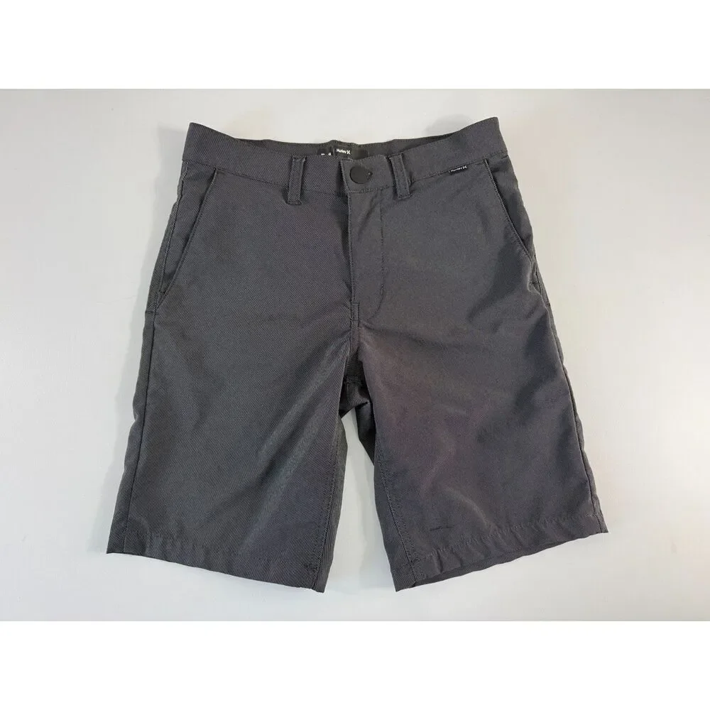 Hurley Boys Dark Gray Shorts Size 14
